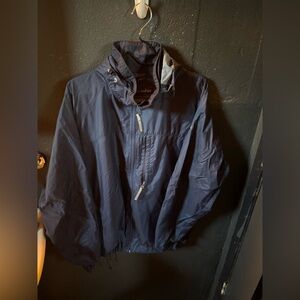 Columbia Blue Windbreaker Jacket Sporty Nylon